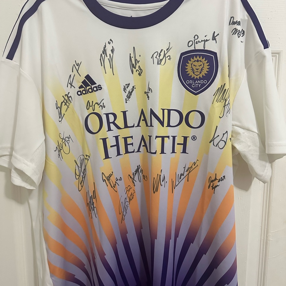 Orlando City Soccer Jersey with Signatures